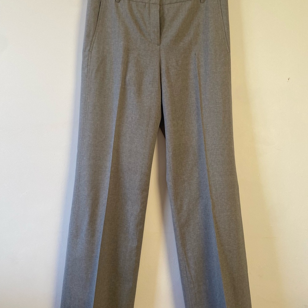 BCBG wide-leg grey dress pants